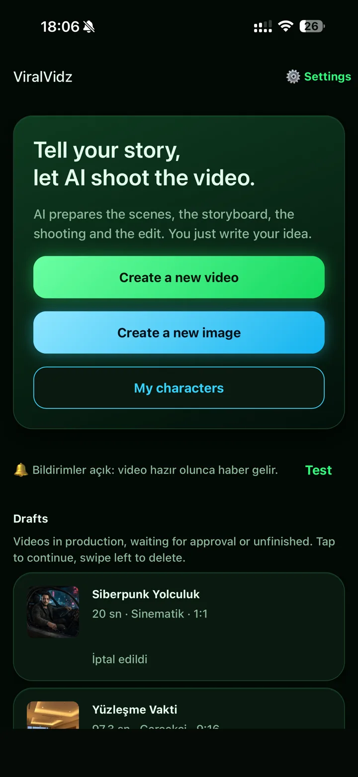 ViralVidz screen 1